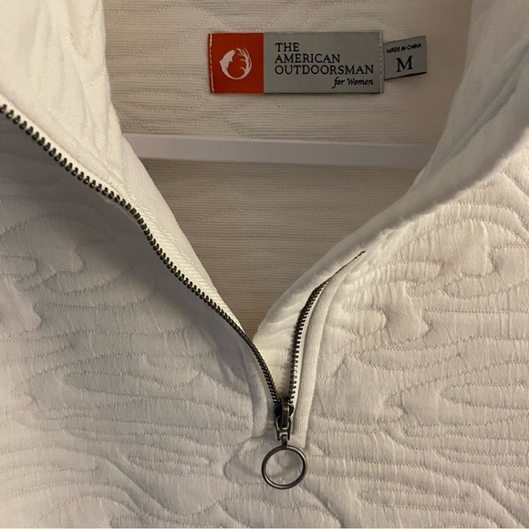 The American Outdoorsman for Women Textured Quarter Zip Pullover Top - Picture 3 of 4